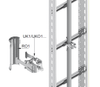 BAKS UK2/UKO2/40-46 Uchwyt kablowy do drabinek 403400