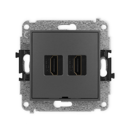 KARLIK MINI 28MHDMIBO-4  Gniazdo podwójne HDMI 2.0