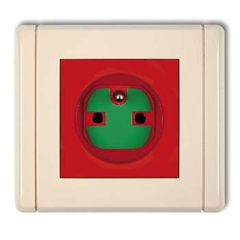 KARLIK FLEXI 1FGZK  Gniazdo pojedyncze z uziemieniem 2P+Z DATA z kluczem