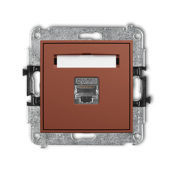 KARLIK ICON 63IGK-1e Mechanizm gniazda komputerowego pojedynczego 1xRJ45, kat. 5e, ekranowany, 8-stykowy