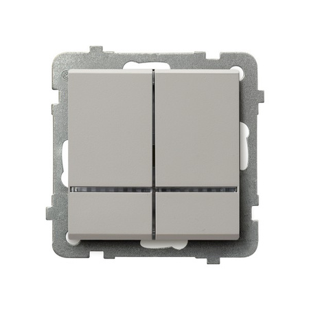 OSPEL SONATA ŁP-2RS/m/82 Łącznik świecznikowy z podświetleniem kaszmir