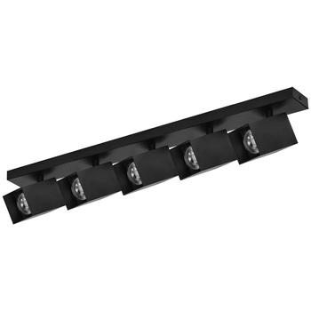 KUBAR SP 5, oprawa ścienno-sufitowa, 5xGU10, IP20, czarna