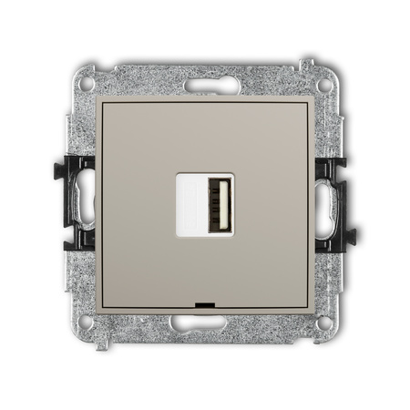 KARLIK MINI 60MCUSBBO-3 Mechanizm ładowarki USB pojedynczej USB A, 10W max., 5V, 2A, bez pola opisowego