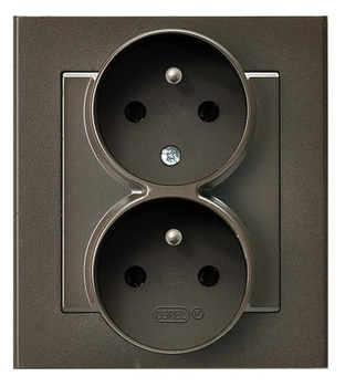 OSPEL SONATA GP-2RC/40 Gniazdo podwójne z/u niezamienność faz kompletne