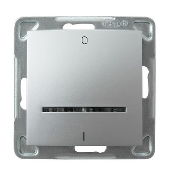 Ospel impresja ŁP-11YS/m/18 Łącznik dwubiegunowy z podświetleniem