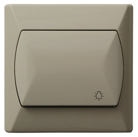 OSPEL AKCENT Łp-5A/01 Łącznik zwierny "światło" beż