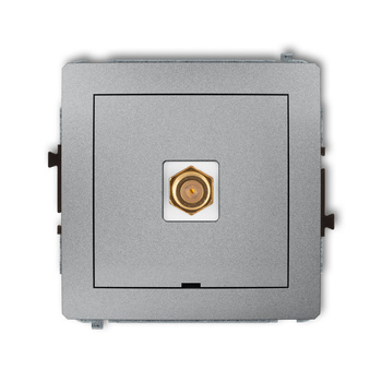 KARLIK DECO 7DGFBO-1.1  Gniazdo antenowe pojedyńcze  typu F (SAT) pozłacany