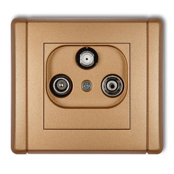 KARLIK FLEXI 8FGM  Gniazdo abonenckie RTV-SAT końcowe multimedialne (Internet)