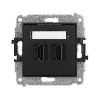 KARLIK MINI 12MHDMI-4  Gniazdo podwójne HDMI 2.0