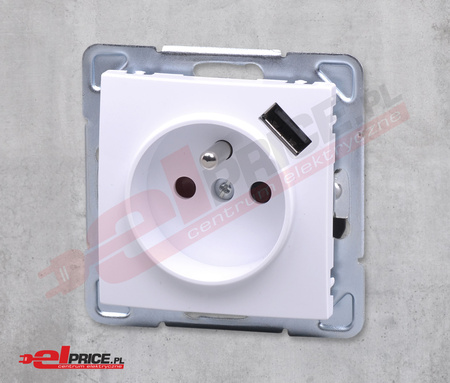 Ospel impresja gp-1yzpusb/m/00 gniazdo z ładowarką usb