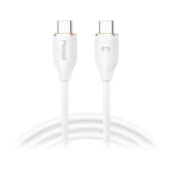 Kabel USB-C - USB-C Miccell VQ-D09, 100W, 1,5m, biały