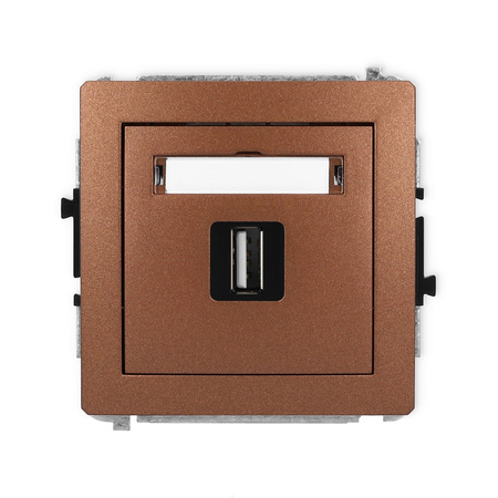 KARLIK DECO 9DGUSB-1 Gniazdo pojedyńcze USB A-A 2.0