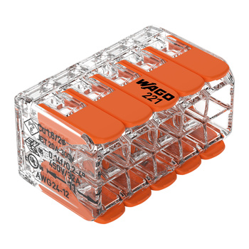 Złączka Wago 10-torowa, model: 221-420, od 0,20-4,00mm², 4 szt