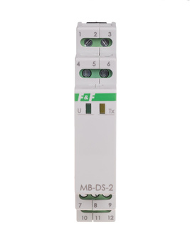 F&F MB-DS-2 przetwornik pomiarowy temperatury 2-kanałowy z MODBUS RTU