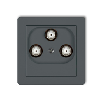 KARLIK DECO 28DGMU  Gniazdo multimedialne 3F DATA (UPC)