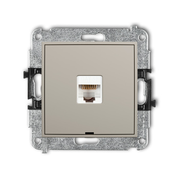 KARLIK MINI 60MGKBO-1 Mechanizm gniazda komputerowego pojedynczego 1xRJ45, kat. 5e, 8-stykowy, bez pola opisowego