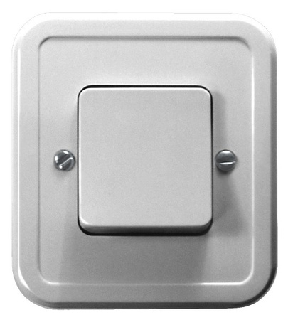 OSPEL PI ŁW-1P/00 Łącznik jednobiegunowy biały