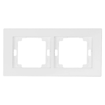 Ramka podwójna Onyx, Ra-2O, biały