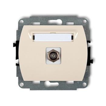 KARLIK TREND 1GF-1.1  Gniazdo antenowe pojedyńcze  typu F (SAT) pozłacany