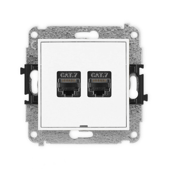 KARLIK MINI MGKBO-10 Gniazdo komputerowe podwójne 2xRJ45