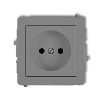 KARLIK DECO 27DGP-1p  Gniazdo pojedyńcze  bez uziemienia 2P (przesłony torów prądowych)