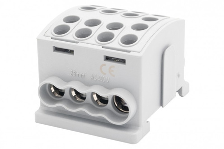 F-ELEKTRO F2.0382 Zacisk HLK 125A-4 (1x35,3x25 / 1x35,3x25)-szary