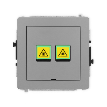 KARLIK DECO 27DGOPBO-2 Gniazdo światłowodowe optyczne podwójne  bez pola opisowego