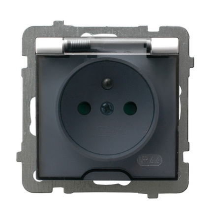 Ospel as GPH-1GZP/m/00/d Gniazdo bryzgoszczelne z uziemieniem IP-44 z przesłonami torów prądowych wieczko przezroczyste