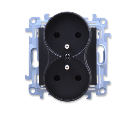 Kontakt Simon 10 cgz2m.01/49 Gniazdo wtyczkowe z uziemieniem podwójne