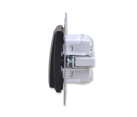 OSPEL ARIA ŁP-19U/m/33 Łącznik podwójny krzyżowy czarny metalik