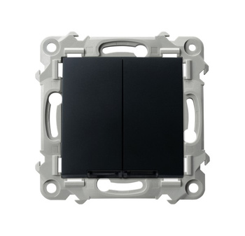 OSPEL SZAFIR ŁP-9ZS/m/33 Łącznik schodowy + jednobiegunowy podświetlany