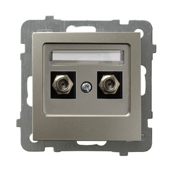 Ospel as GPA-2GF/m/45 Gniazdo antenowe typu F podwójne