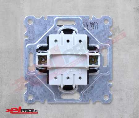 Hager lumina wl0073 łącznik 3- klawiszowy 3 biegunowy