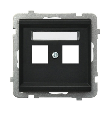 OSPEL SONATA GPK-2R/p/33 Obudowa gniazda podwójnego Keystone prosta