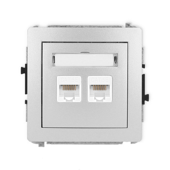 KARLIK DECO 7DGK-2  Gniazdo komputerowe podwójne 2xRJ45
