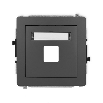 KARLIK DECO 28DGM-1P  Gniazdo multimedialne pojedynczego bez modułu (standard Keystone)