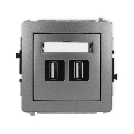 KARLIK DECO 11DGUSB-2 Gniazdo podwójne 2xUSB A-A 2.0