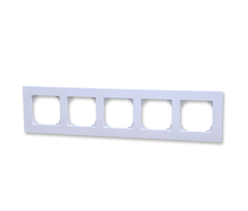 Kontakt Simon 55 line tr5/111 ramka 5-krotna biały mat