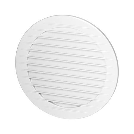 Kratka okrągła z siatką Ø100, biała