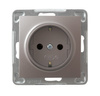 Ospel impresja GP-1YS/m/23 Gniazdo pojedyncze z uziemieniem schuko