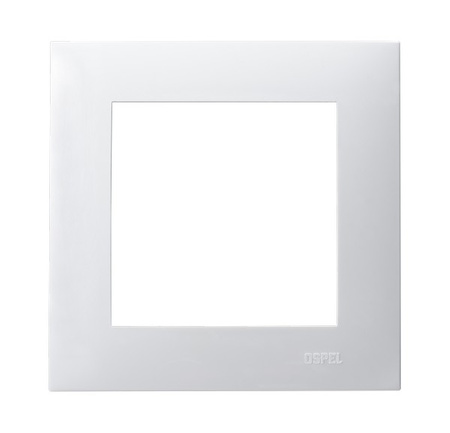 OSPEL SZAFIR R-1Z/00 Ramka pojedyncza biały