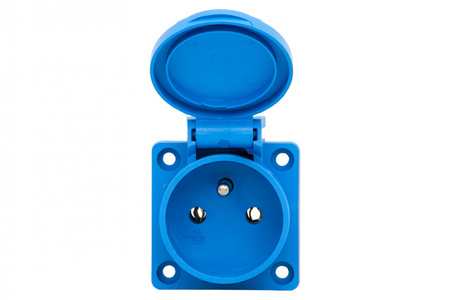 F-ELEKTRO Gniazdo tablicowe z klapką16A 250V 2P+Z IP54 71094