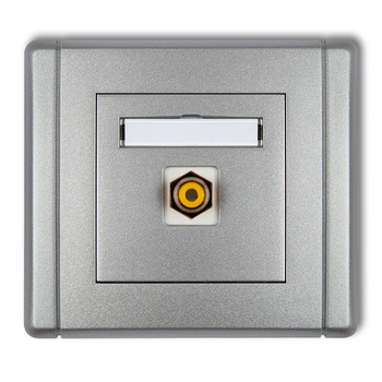 KARLIK FLEXI 7FGRCA-1  Gniazdo pojedyncze RCA (typu cinch - żółty