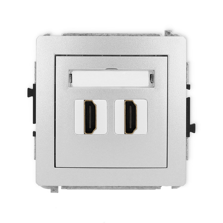 KARLIK DECO 7DHDMI-4 Gniazdo podwójne HDMI 2.0