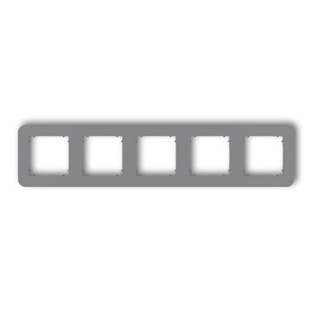 KARLIK MINI 27MRTZ-5 Ramka uniwersalna pięciokrotna zaokrąglona z tworzywa