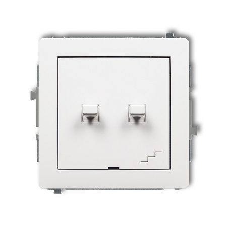 KARLIK DECO DWPUS-10.1 Łącznik jednobiegunowy  ze schodowym (wspólne zasilanie) w  stylu amerykańskim