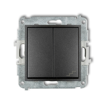 KARLIK ICON 11IWP-10.2 Łącznik jednobiegunowy  ze schodowym (osobne zasilanie)