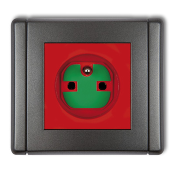 KARLIK FLEXI 11FGZK  Gniazdo pojedyncze z uziemieniem 2P+Z DATA z kluczem