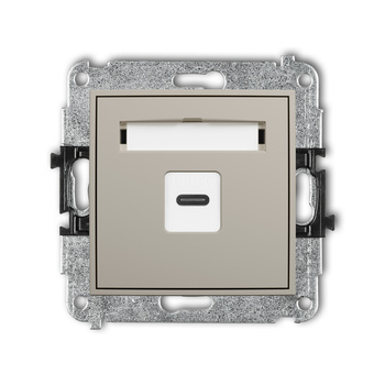 KARLIK MINI 60MGUSB-7 Mechanizm gniazda pojedynczego 1xUSB C-C