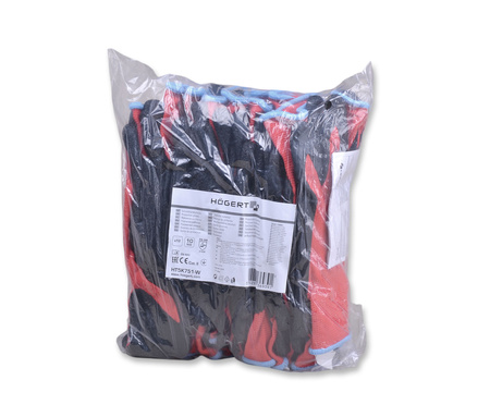 HOGERT HT5K751-10 rękawice karbowane powlekane lateksem ochronne